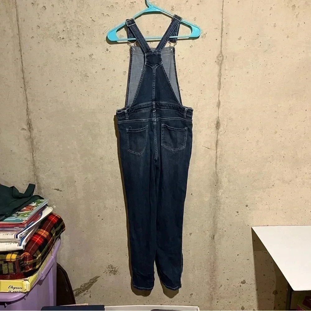 Girls' Unicorn Overalls Jeans - Cat & Jack Skinny Leg Stretch Size XL 14/16